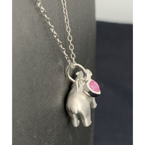 Polar Bear Necklace Sterling Silver 925 Pendant 18" - Picture 3 of 5